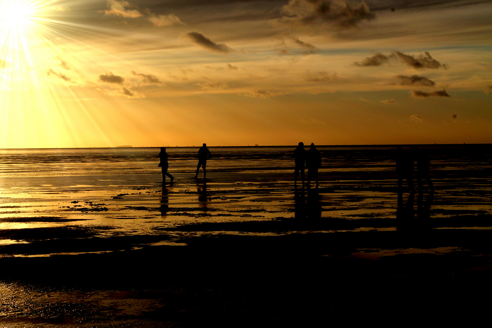 Silhouetten Menschen