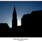Silhouetten - Rathaus in Kiel