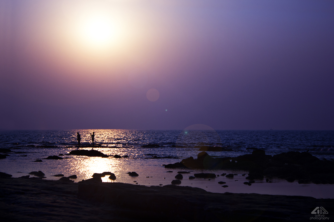 silhoutes of human activity