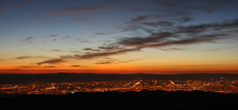 Silicon Valley at Sunset