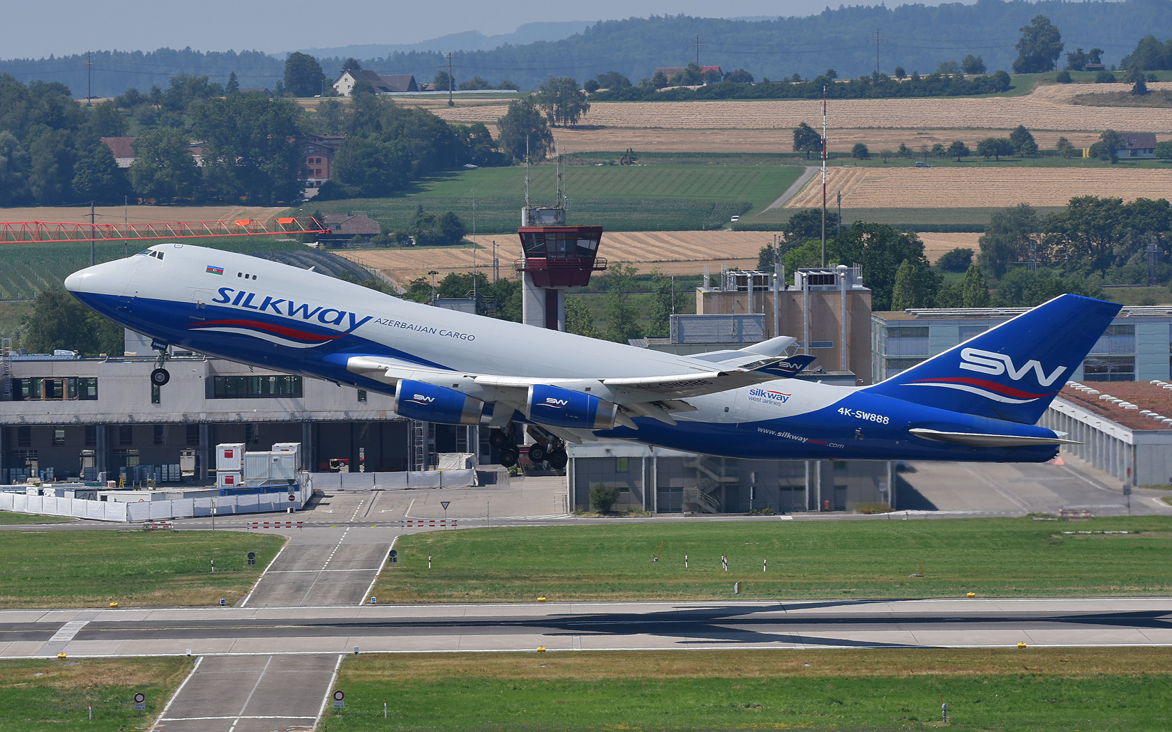 Silk Way Airlines Boeing 747-400F, ERF 4K-SW888 