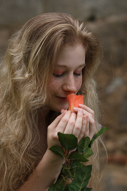 Silke mit Rose