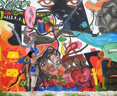 Silke und die Kunst in Curacao