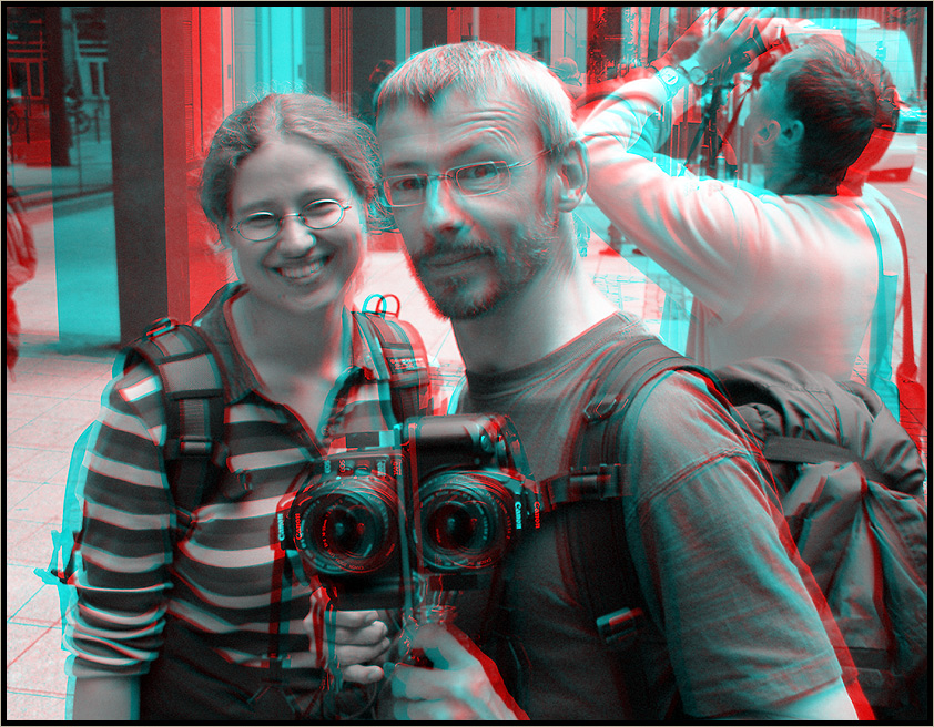 Silke und Micha [ monochrome Anaglyphe]