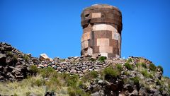 Sillustani, ein Grabturm am Umayo See