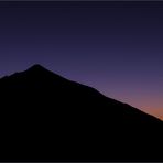 Silouhette des Teide . . .mit Mond und Venus