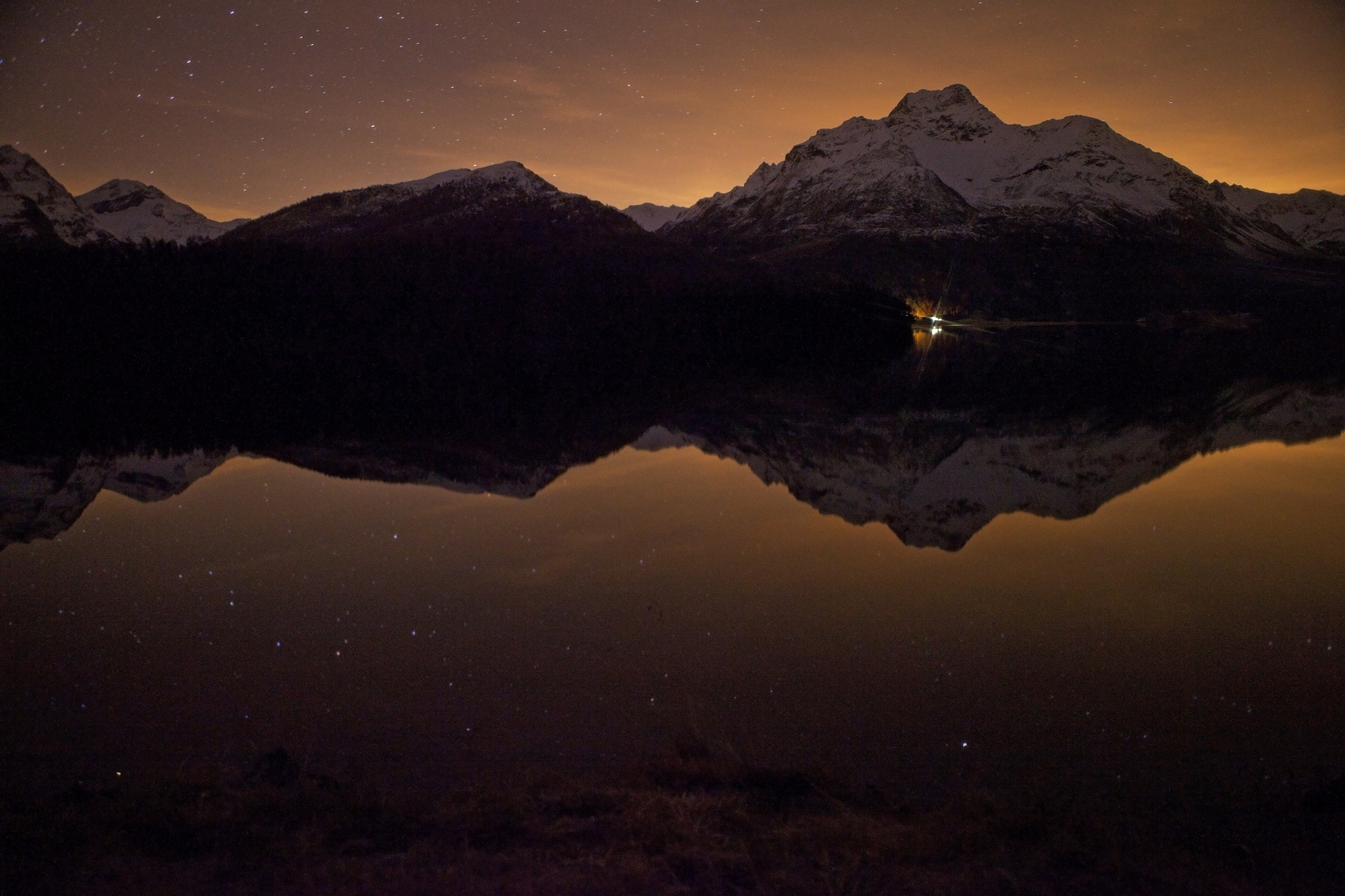 Sils-Maria bei Nacht