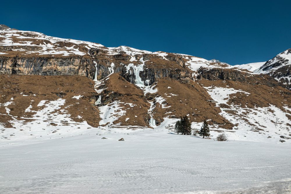 Sils-Maria_Im Fextal_Vereiste Wasserfälle