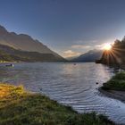 Silser See (Engadin) am Morgen