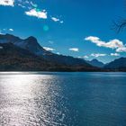 Silser See mit Blick auf Maloja