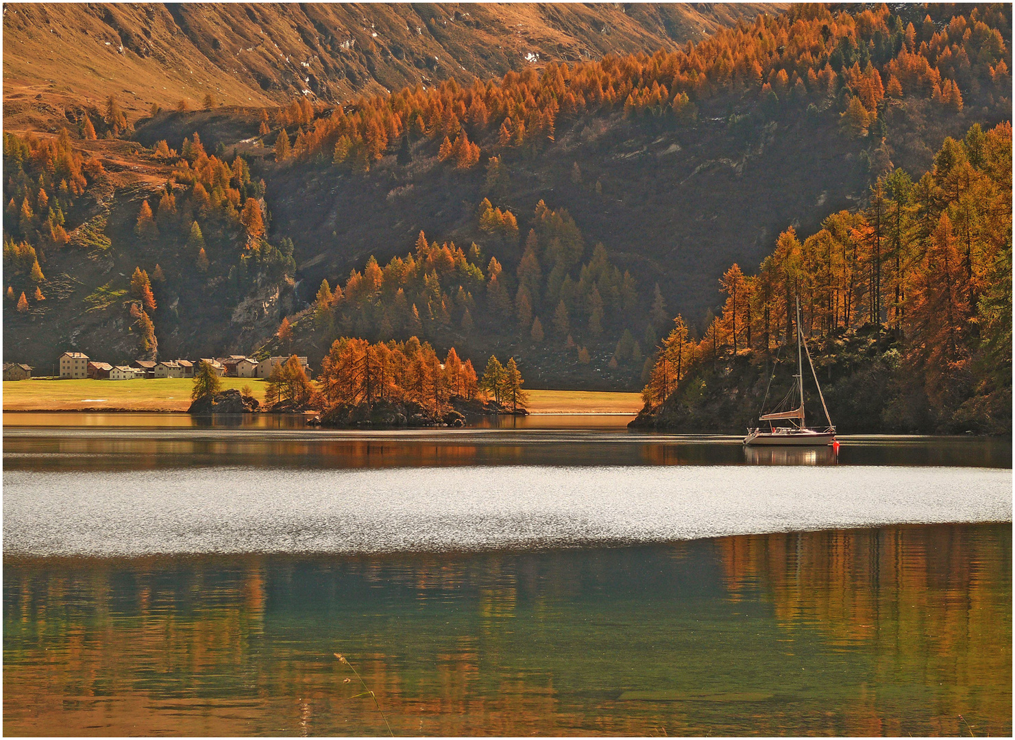 Silsersee im Herbst