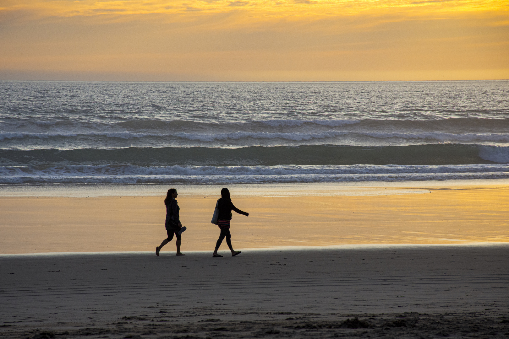 Siluetas al atardecer