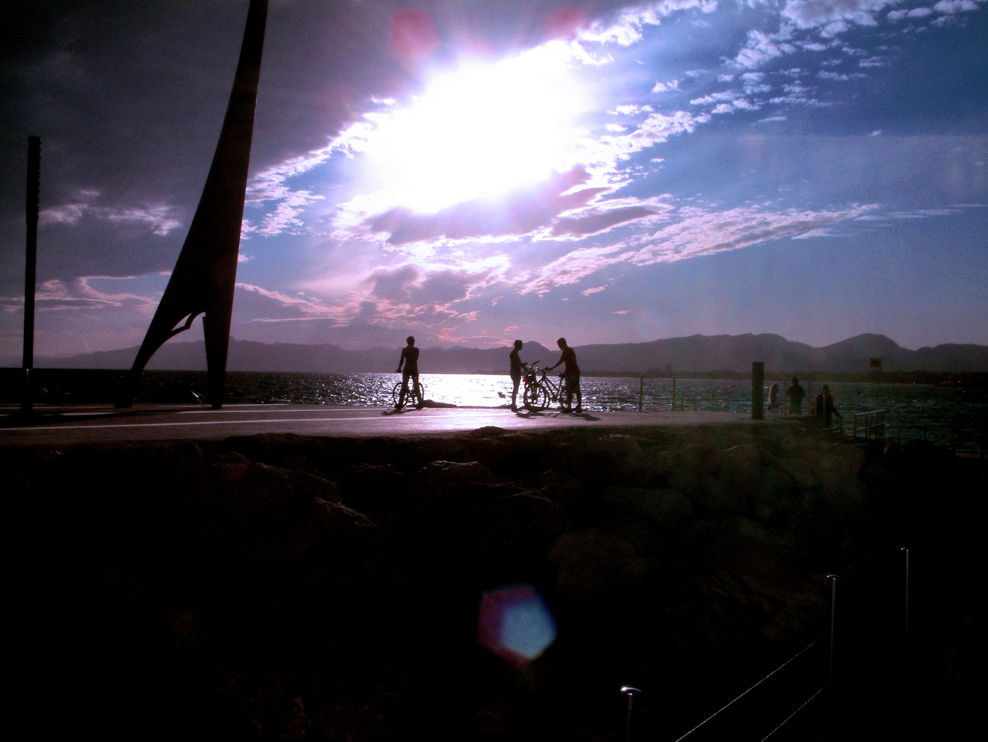 Siluetas al atardecer