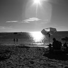 Siluetas en la playa