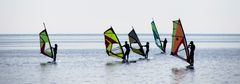 Siluetas en la playa