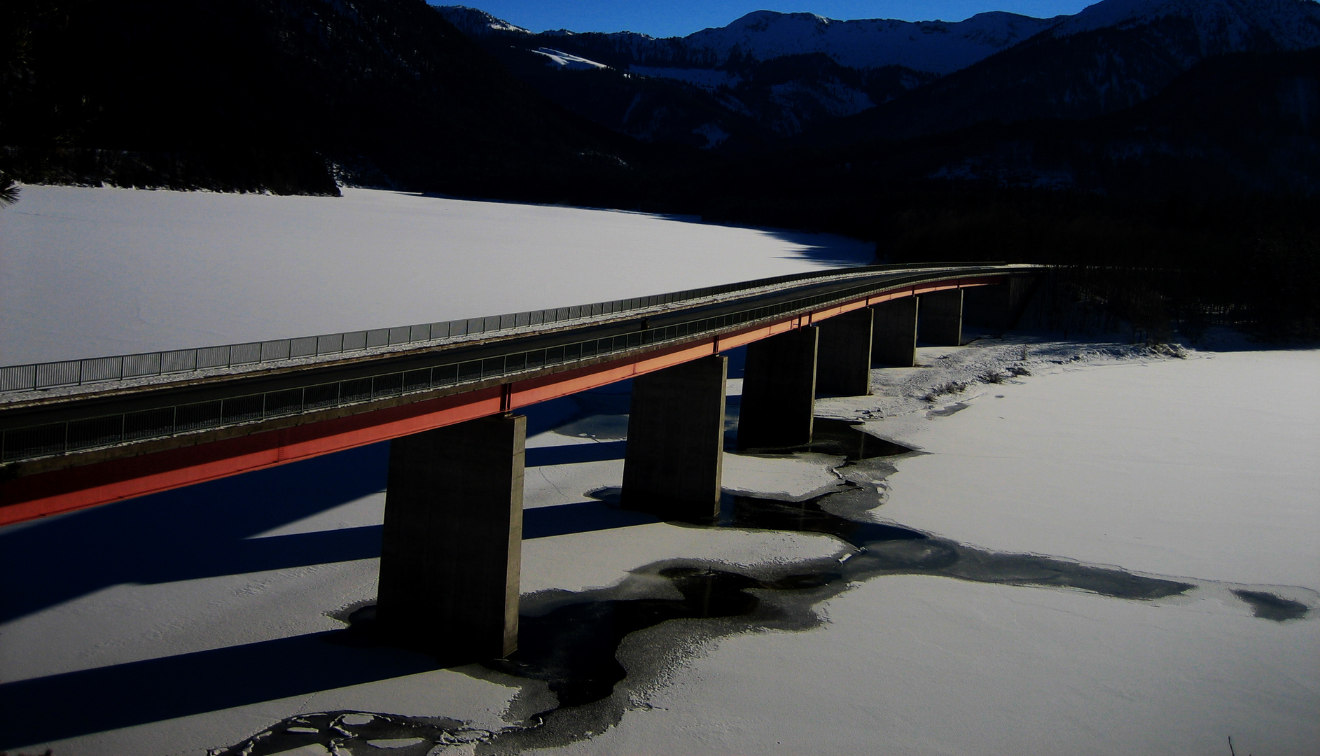 Silvensteinspeicher im Winter