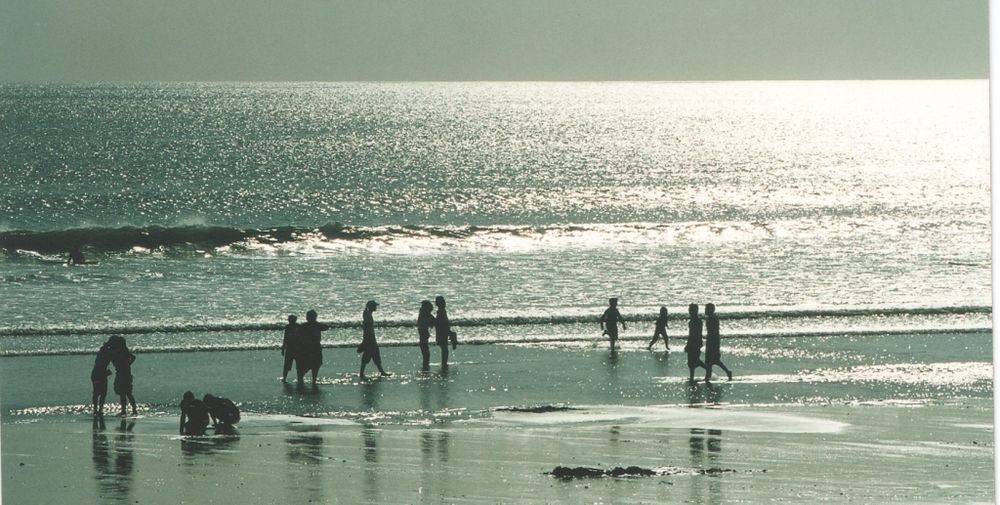 Silver water at Kuta Beach / BALI von WESTRA 