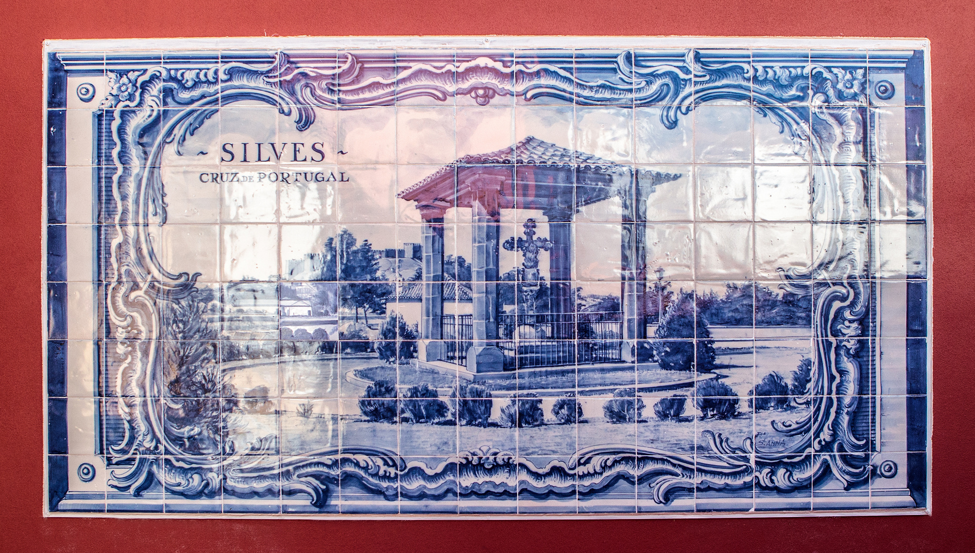 SILVES,  Crux de Portugal (Azulejo)