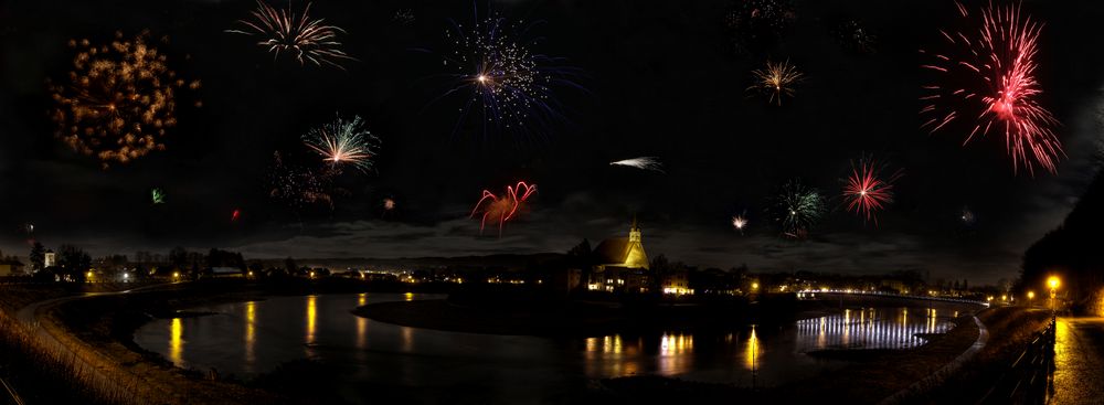 Silvester 2010 in Oberndorf Pano