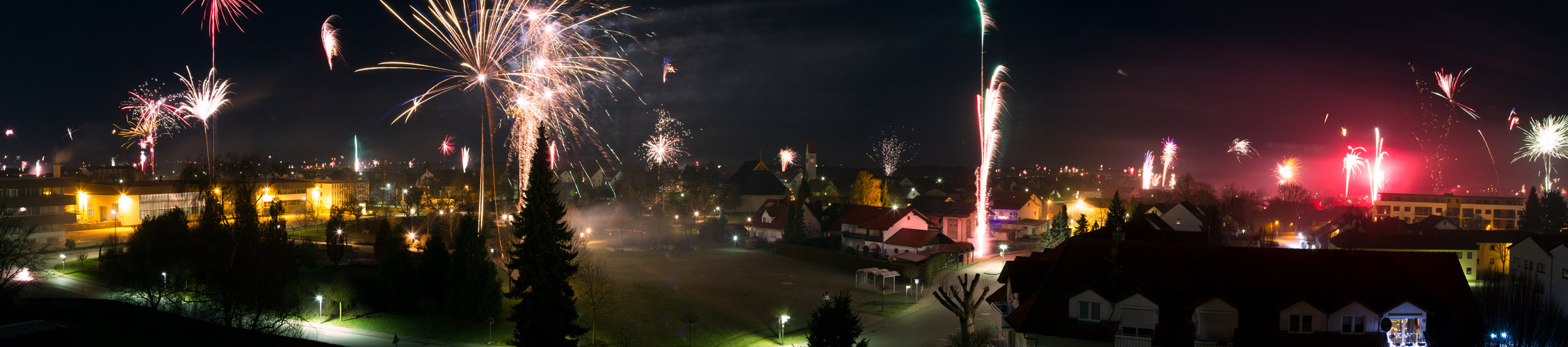 Silvester 2012 - Panorama Kirchdorf an der Iller