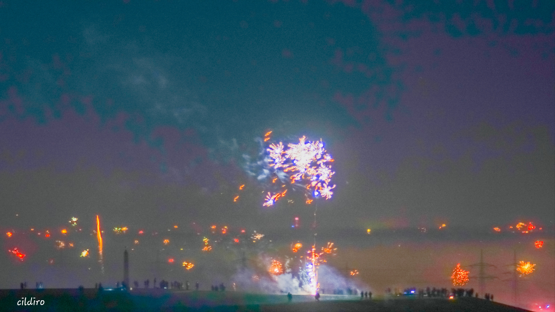 Orkan schock Silvester 2020 im Ruhrpott auf der Halde Hoheward Foto & Bild