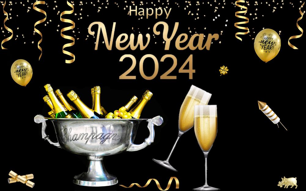 Silvester 2024 Foto & Bild  fotomontage, gratulation und feiertage 