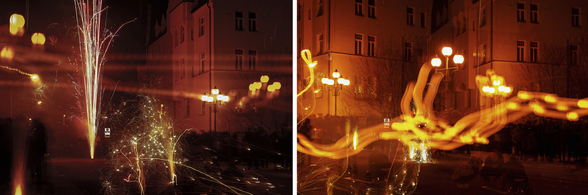 Silvester auf der Bismarckbrücke