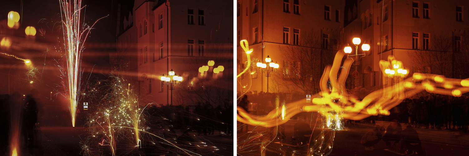 Silvester auf der Bismarckbrücke