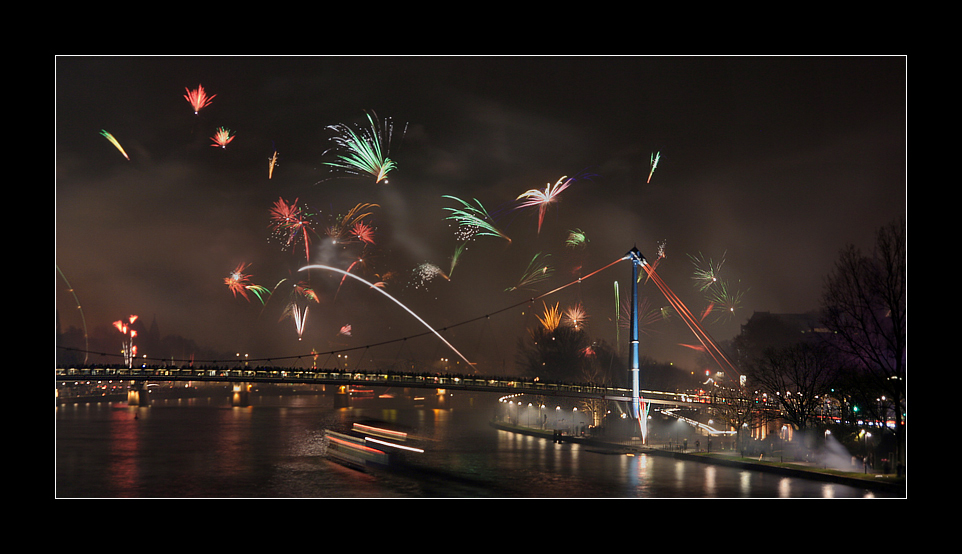 Silvester auf der Friedensbrücke