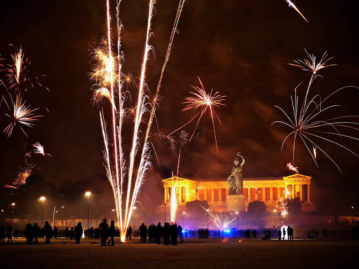 Silvester auf der Theresienwiese, München