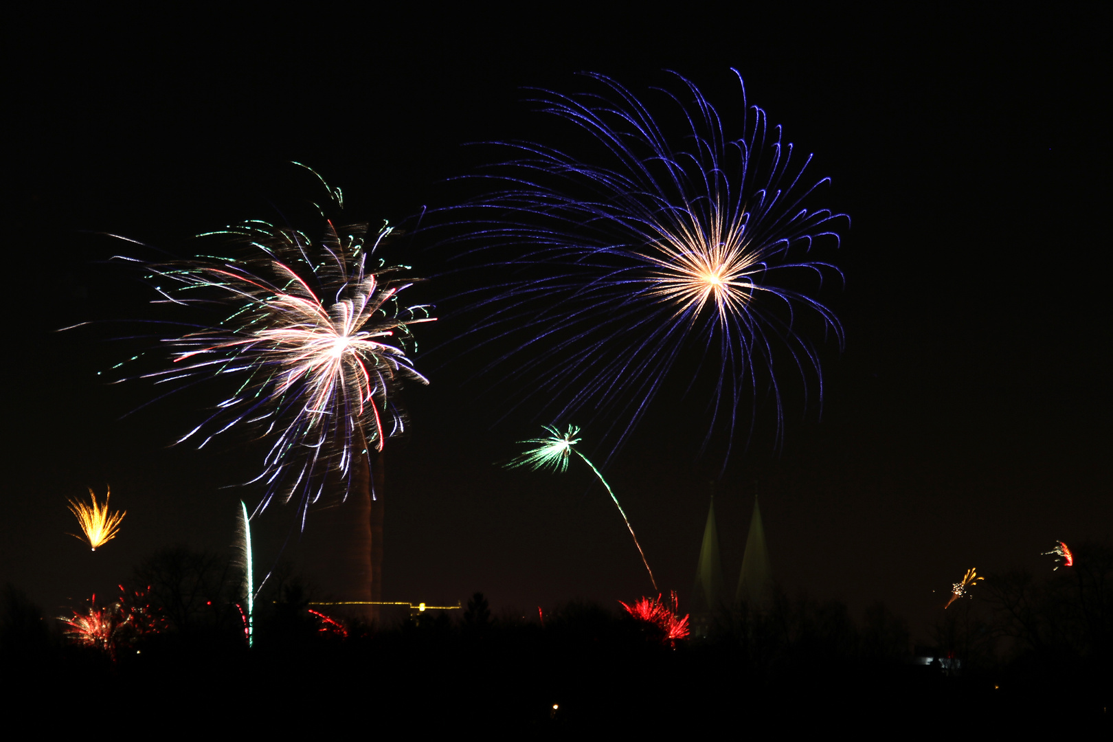 Silvester-Blick auf Bremen