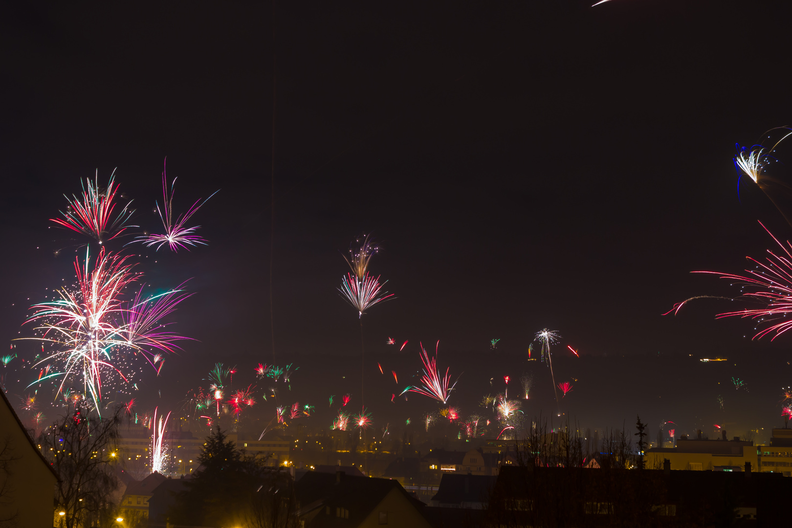 Silvester Feuerwerk 2013/2014 in Stuttgart