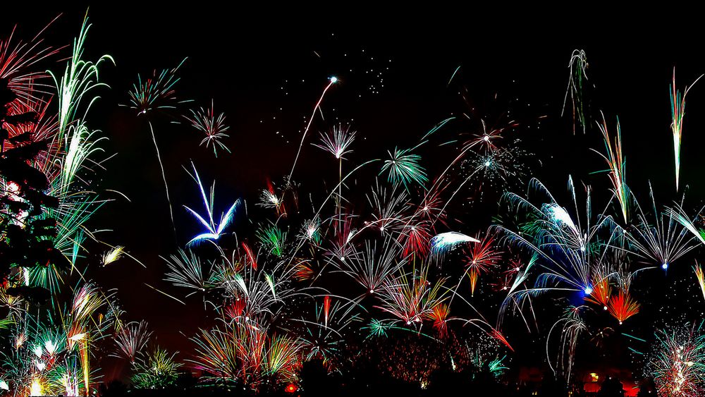 Silvester-Feuerwerk Foto &amp; Bild | monatswettbewerbe, 12 lichterglanz am