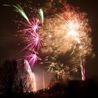 Silvester-Feuerwerk im Olympiapark München