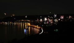 Silvester - Feuerwerk über Nierstein