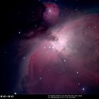 Silvester-Feuerwerk zum Jahresbeginn 2016: Sternentstehung im Orion-Nebel M 42/ M 43