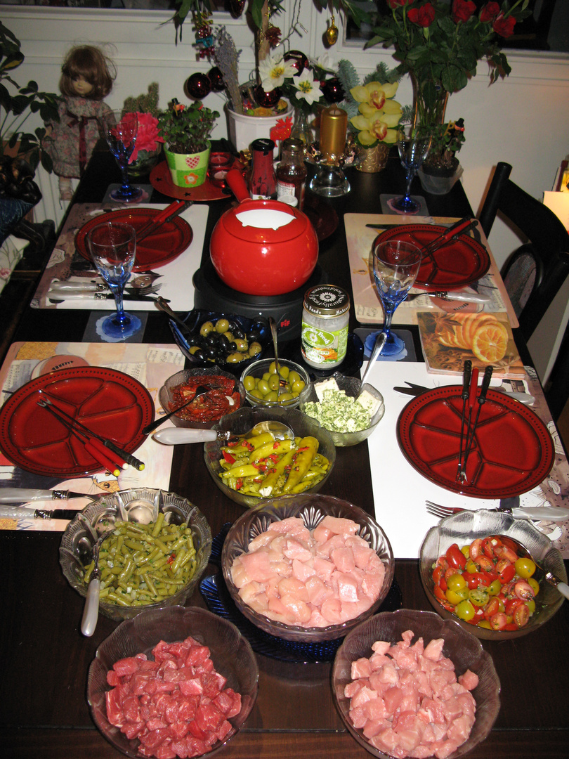 SilvesterFondue Foto & Bild stillleben, foodfotografie, tafeln