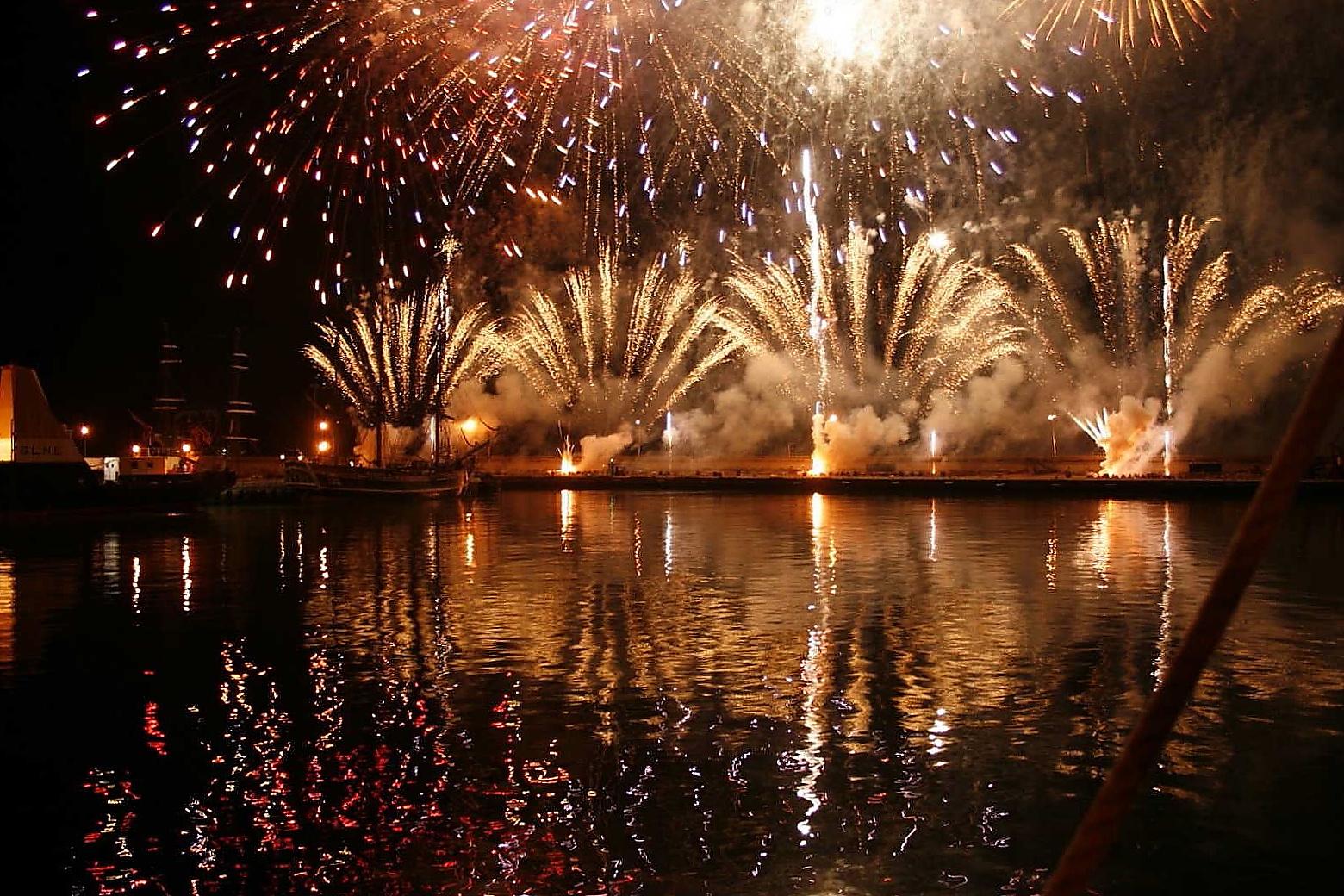 Silvester im Hafen von Santa Cruz de Teneriffa