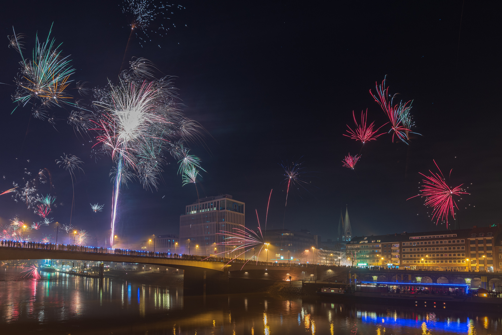 Silvester in Bremen.