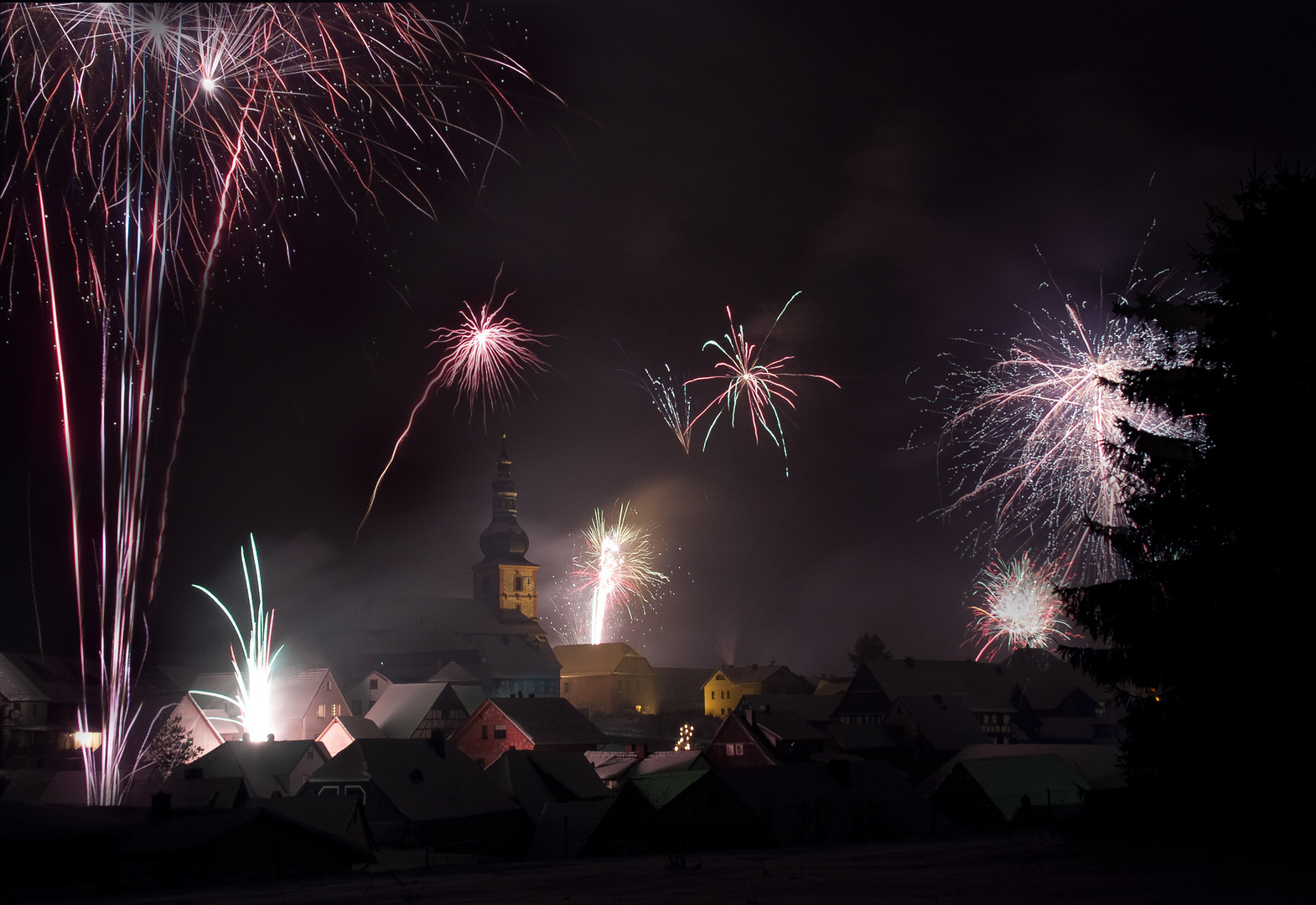 Silvester in Helmershausen (Thüringen)