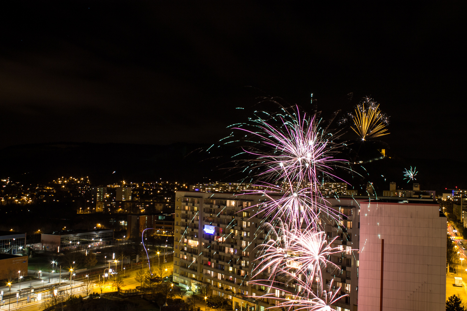 Silvester in Jena-Lobeda