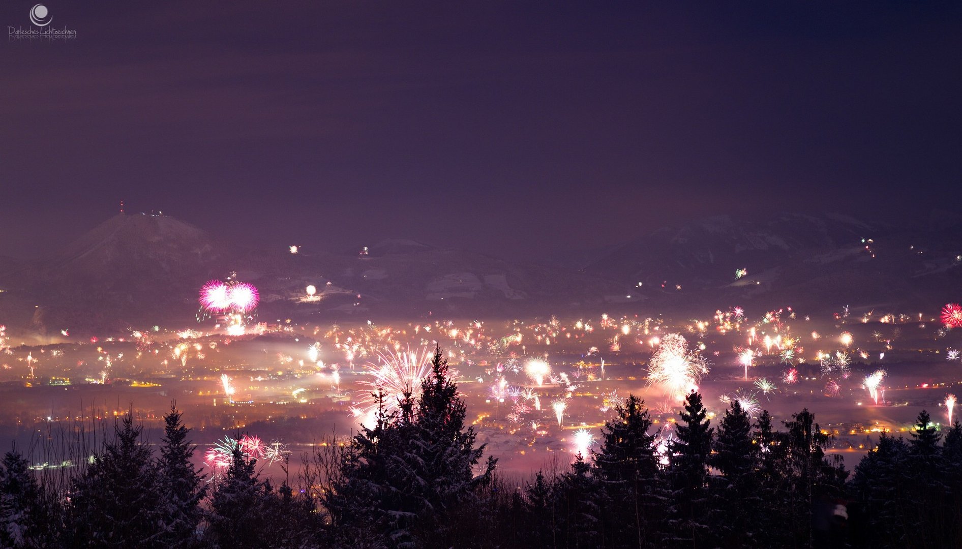 Silvester über Salzburg