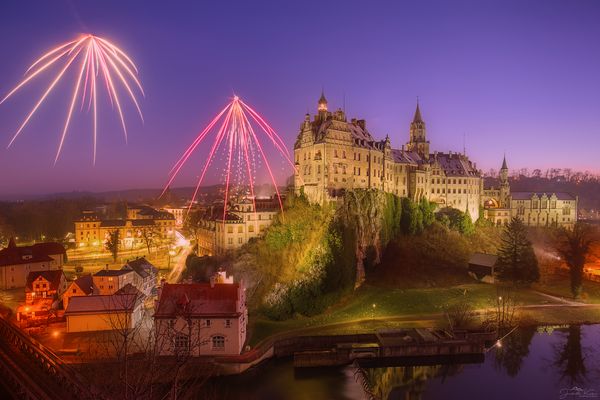 Silvesterabend am Hohenzollernschloss Sigmaringen
