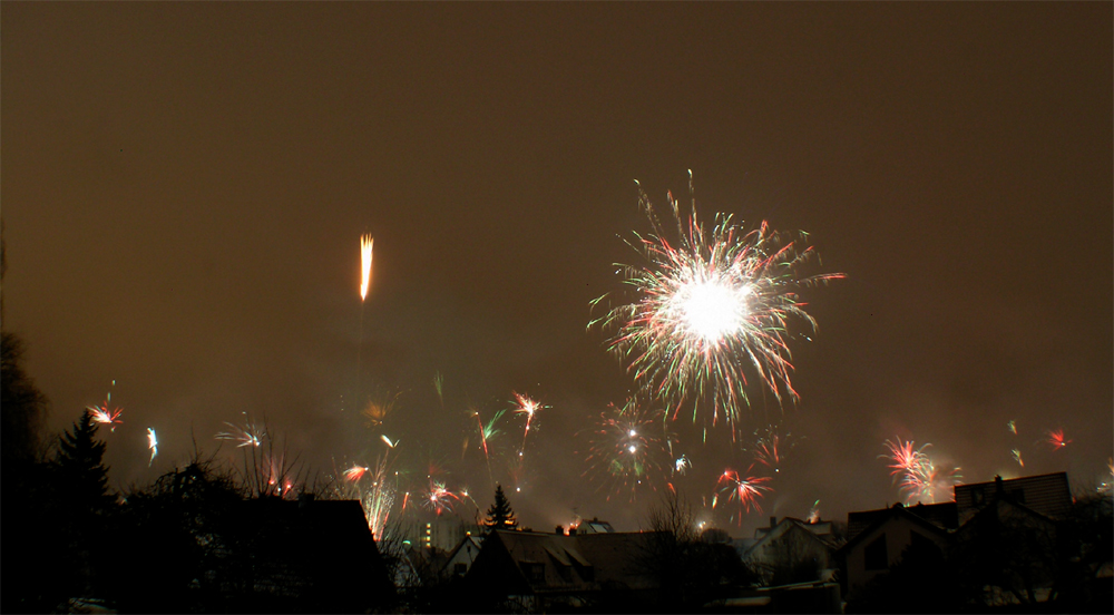 Silvesterfeuerwerk 2010/11 in Freising