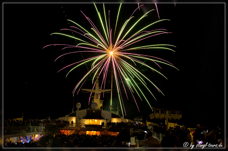 Silvesterfeuerwerk 2014 auf AIDA Vita