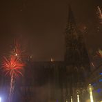 Silvesterfeuerwerk am Kölner Dom