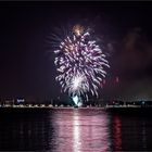 Silvesterfeuerwerk auf der Stralsunder Nordmole... 