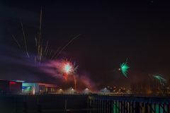 Silvesterfeuerwerk Bremen Waterfront, 2