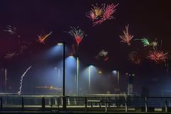 Silvesterfeuerwerk Bremen Waterfront, 5