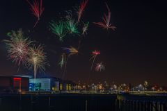 Silvesterfeuerwerk Bremen Waterfront